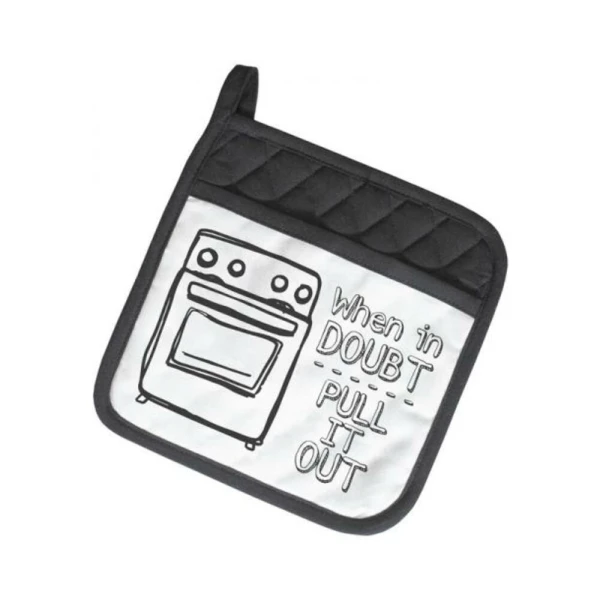 Games & Novelty: Twisted Wares When In Doubt Pull It Out Potholder