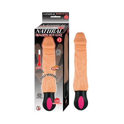 Natural Realskin Hot Cock 3 8 inches Beige