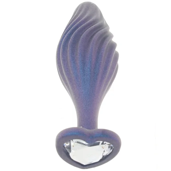 Anal Adventures Matrix Swirling Bling Silicone Butt Plug By Blush - Sapphire
