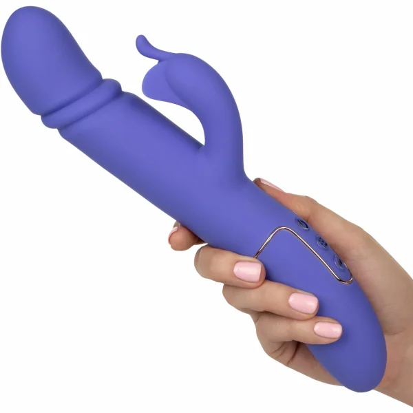 Shameless Seducer Powerful Silicone Rabbit Style Thrusting G-Spot Vibrator By CalExotics — image 5 of 13