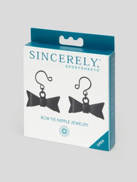 Sportsheets Bow Tie Metal Nipple Jewelry