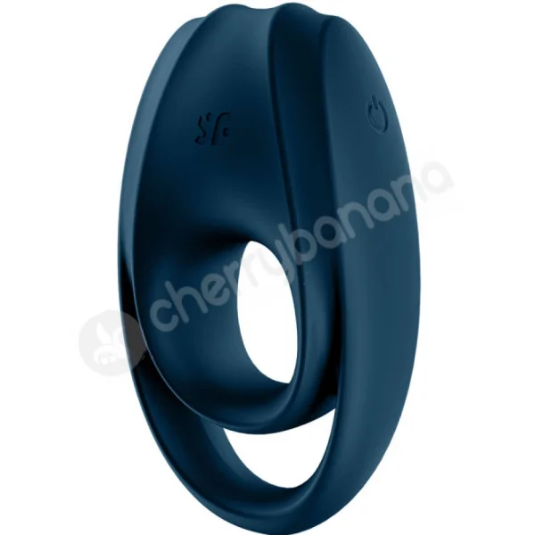 Satisfyer Incredible Duo Blue Silicone Cock & Ball Ring