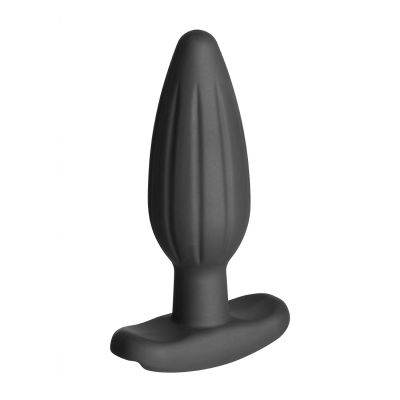 Rocker Silicone Noir Butt Plug Medium Erotic Estim