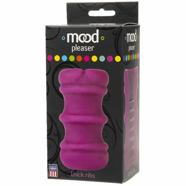 Mood Pleaser Thick Ribs Purple Masturbator — image 6 of 8