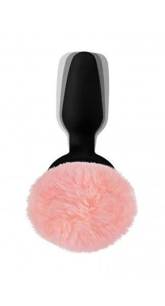 Pink Bunny Tail Vibrating Anal Plug — image 7 of 9