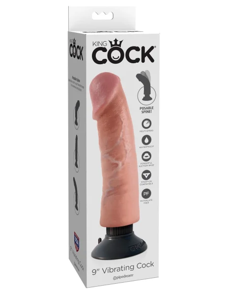 King Cock 9 in. Vibrating Cock