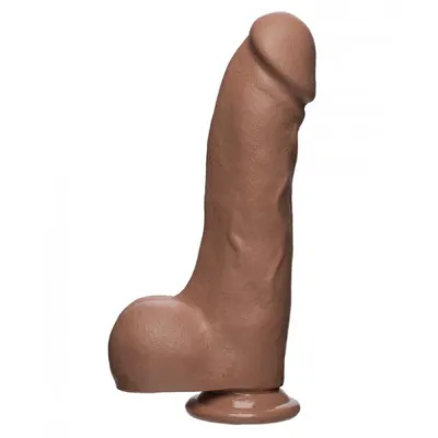 The D Master D 10 5 inches Dildo with Balls Brown