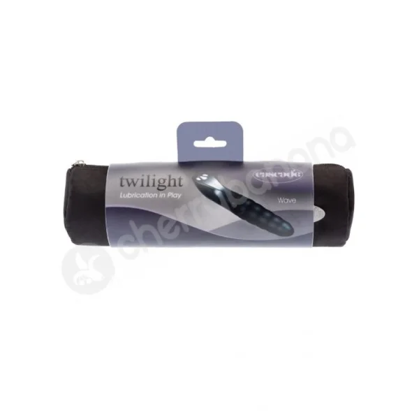 Cascade Wave Twilight Black Self Lubricating Vibrator