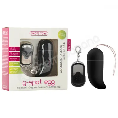 Shots Toys Black Big G spot Egg Vibrator