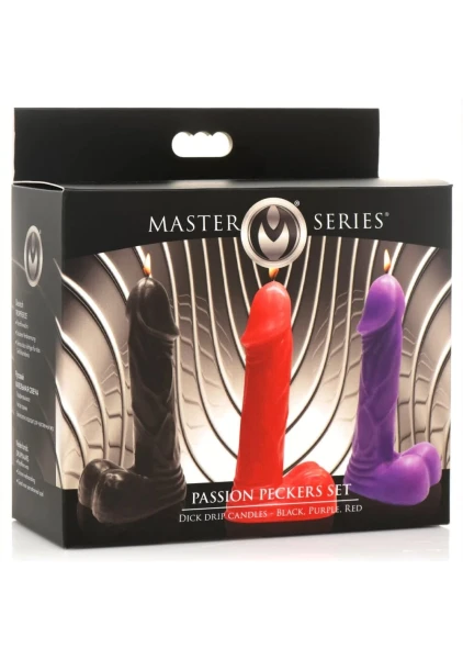 Master Series Passion Peckers Drip Candle Set