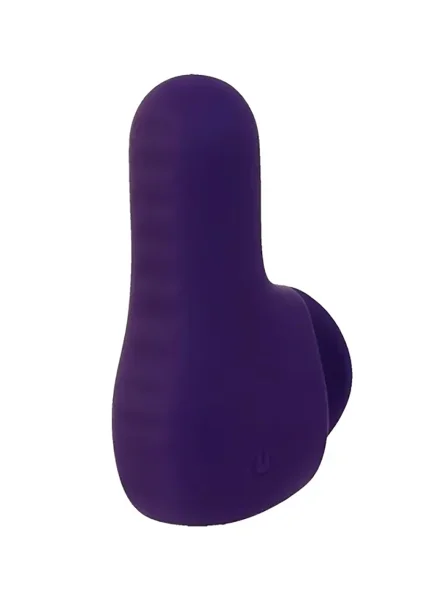 NEA Rechargeable Silicone Waterproof Vibrating Finger Bullet  by VeDO - Deep Purple