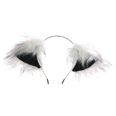 Tailz Grey Wolf Tail Anal Plug Ears Set