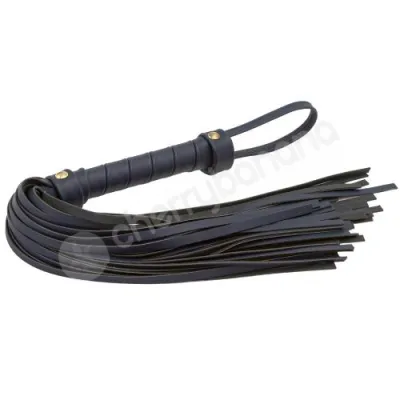 Bondage Couture Blue Synthetic Leather BDSM Flogger Whip