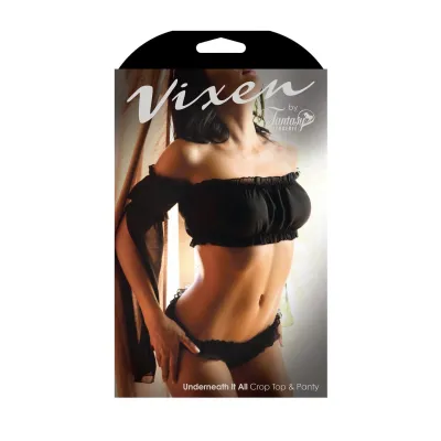 Underneath It All Crop Top Panty One Size