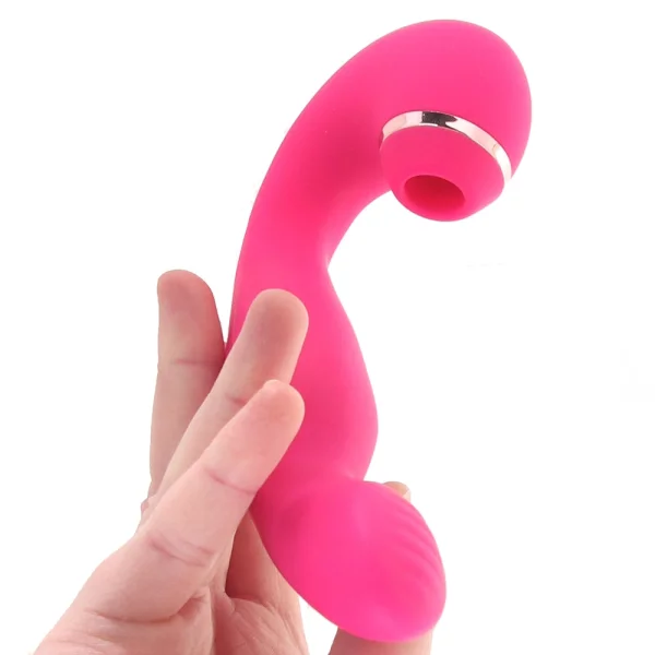 Inya Symphony Rechargeable Silicone Pressure Wave Clitoral Stimulator & G-Spot Vibrator - Pink