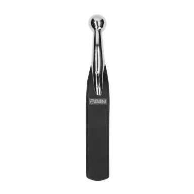 Ball Metal Handle With Saddle Leather Paddle Black One Size