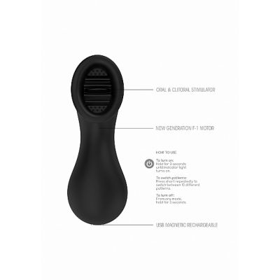 Elegance Oral Clitoral Stimulator Dreamy Black