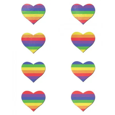 Pastease Mini Rainbow Heart Pack Of 8 O S