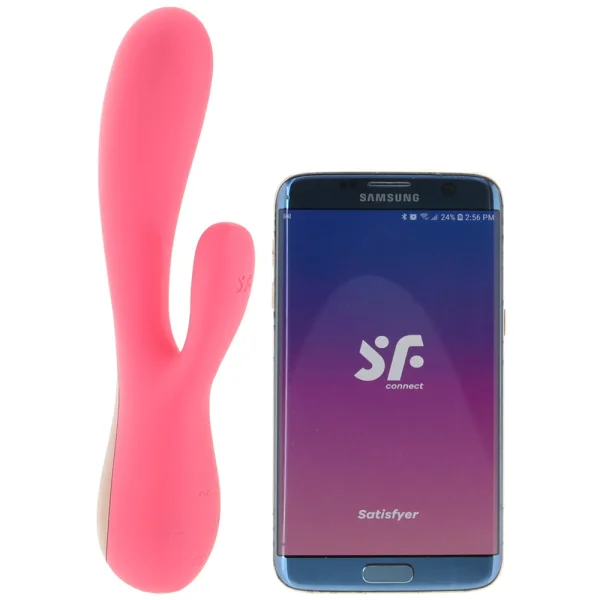 Satisfyer App Enabled Mono Flex Rabbit Vibrator Red