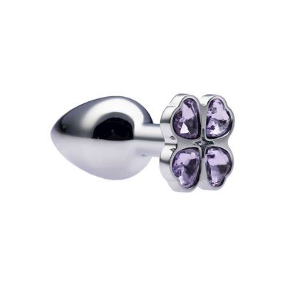 Kink Range Flower Gem Butt Plug 2 8 Inch Purple Small