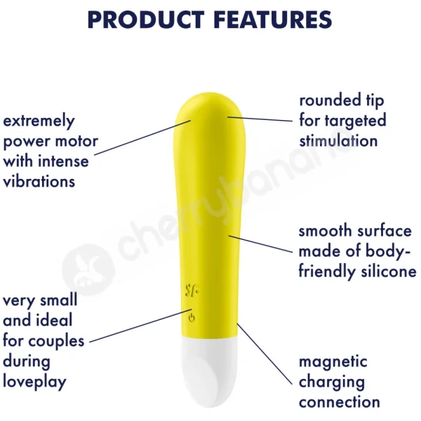 Satisfyer Ultra Power Bullet 1 Yellow USB Rechargeable Bullet Vibrator
