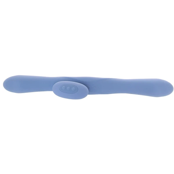 Tryst Duet Double Ended Vibrating Silicone Dildo With Remote By Doc Johnson - Periwinkle