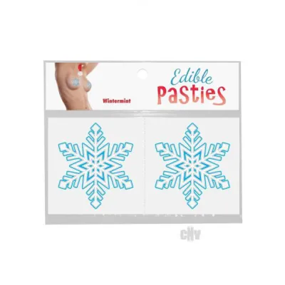 Edible Body Pasties Wintermint Snowflake