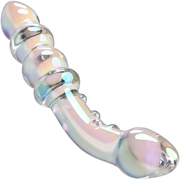 Playboy Pleasure Jewels Double G-Spot Glass Dildo