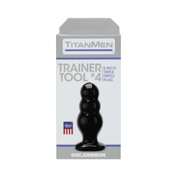 Titanmen Trainer Tool 4 Black Butt Plug