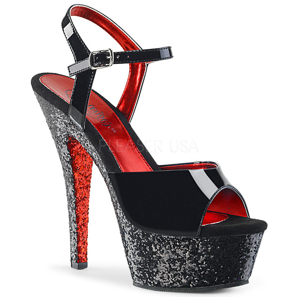 6 inches Heel, 1 3/4 inches PF Two Tone Ankle Strap Sandal — image 5 of 12