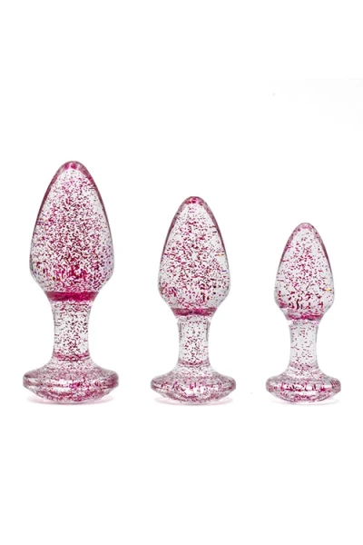 Adam and Eve Glitter Gem 3 Piece Butt Plug Set
