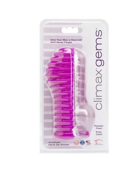 Climax Gems Amethyst Hand Job Stroker