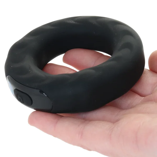 Zeus Electrosex E-Stim Pro Vibrating Silicone Cock Ring with Remote 45 mm