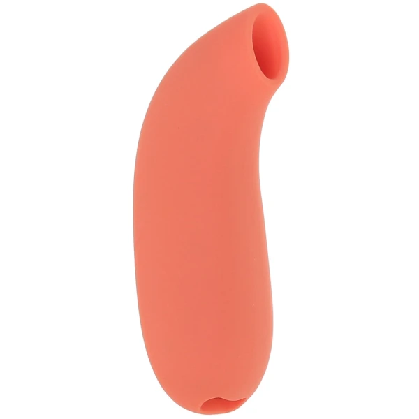 AER Silicone Rechargeable Waterproof Pressure Wave Suction Toy By Dame - Papaya