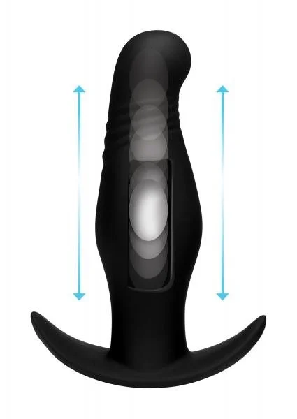 Kinetic Thumping 7X Rippled Anal Plug Black — image 4 of 6