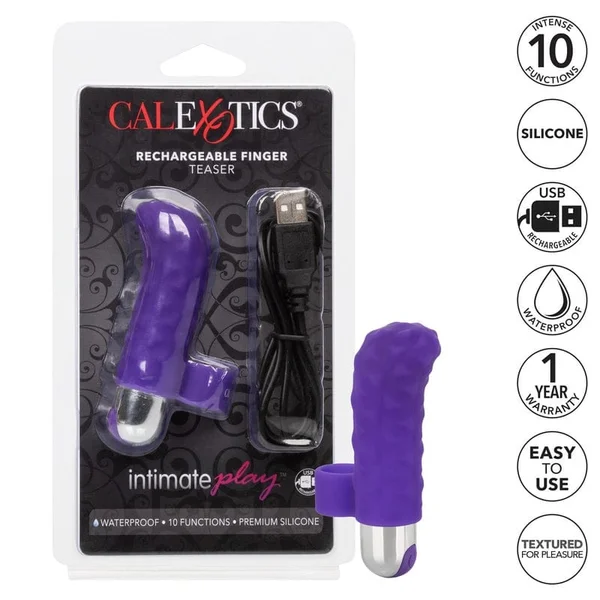 Intimate Play Purple Rechargeable Finger Teaser — image 18 of 18