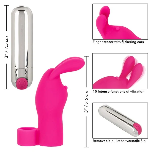 Intimate Play Pink Rechargeable Bunny Finger Vibrator — image 13 of 14