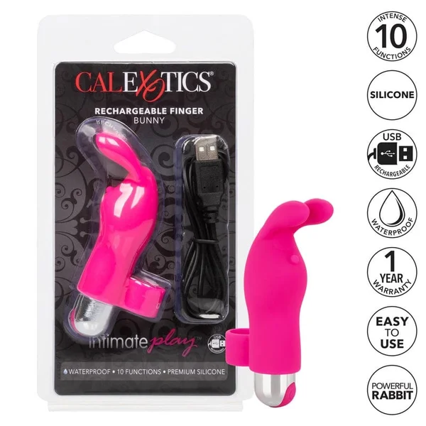Intimate Play Pink Rechargeable Bunny Finger Vibrator — image 14 of 14