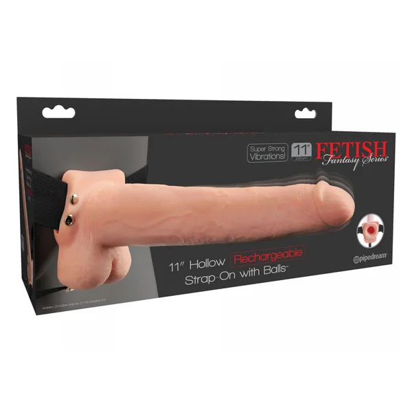 Fetish Fantasy 11 Inch Hollow Rechargeable Strapon — image 4 of 9