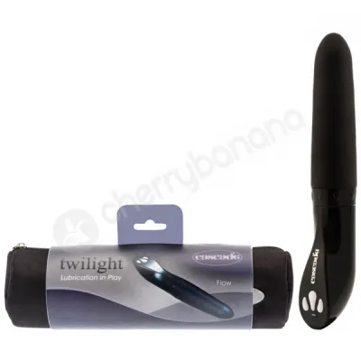 Cascade Flow Twilight Black Self Lubricating Vibrator