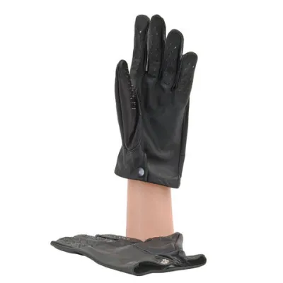 Vampire Gloves Leather Small Black