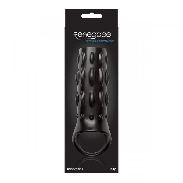 Reversible Power Cage Jelly Sleeve - Black