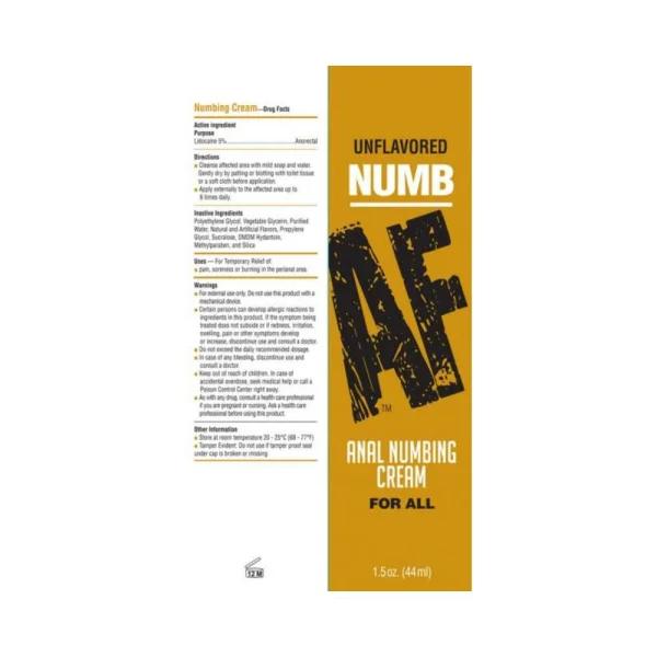 Numb Af Anal Desentitzer Gel Unflavored — image 4 of 4