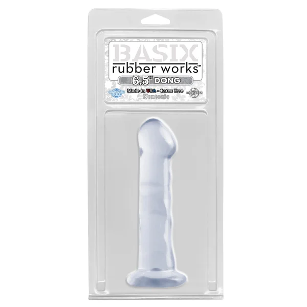 Basix Rubber Works 6.5'' Dong With Suction Cup