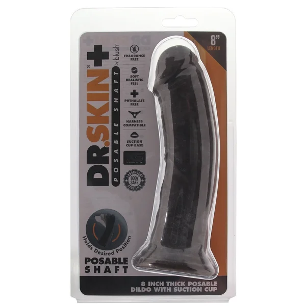 Dr. Skin Plus 8 Inch Thick Posable Dildo