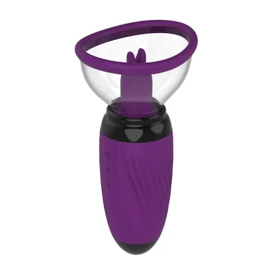 Amore Vibrating Pussy Pump Purple 5 7 Inch