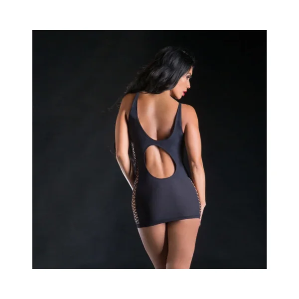 Beverly Hills Spaghetty String  Dress Wid Leaf Os Black — image 4 of 6