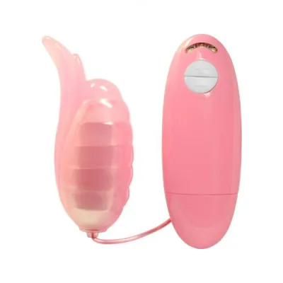 Passion Clit Tickler Vibrating Bullet With Fluttering Tip 5 Speed Waterproof Pink