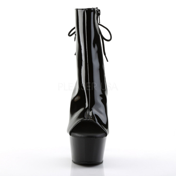6 inches Heel, 2 1/4 inches PF Open Toe/ Heel Ankle Boot, Side Zip — image 6 of 8