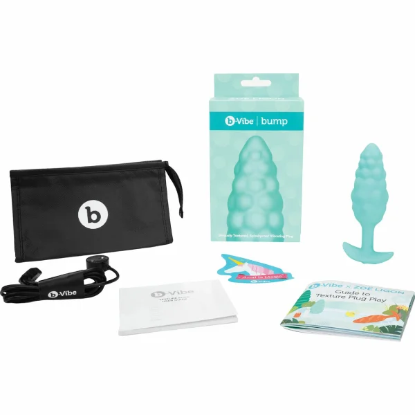 B-vibe Bump Texture Plug Mint